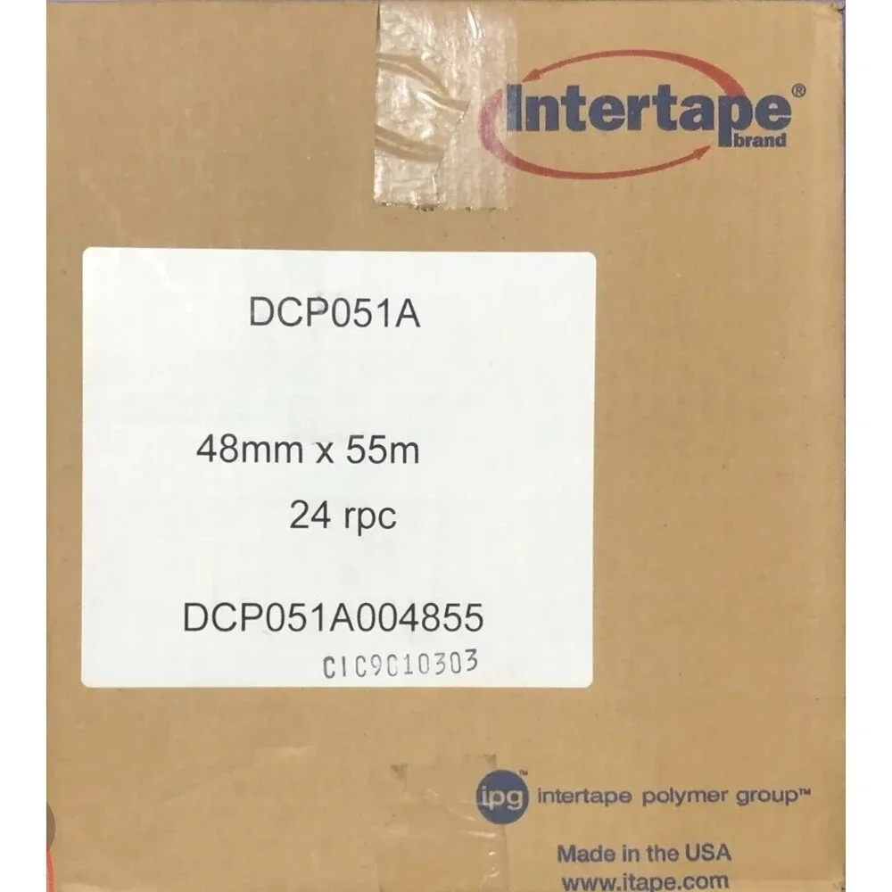 IPG Intertape Med. Grade Dc Pet Acrylic White Liner 48mm x 55m DCP051A 24 pk